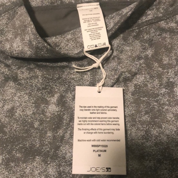NWT Joe’s Off Duty platinum leggings - Picture 2 of 6